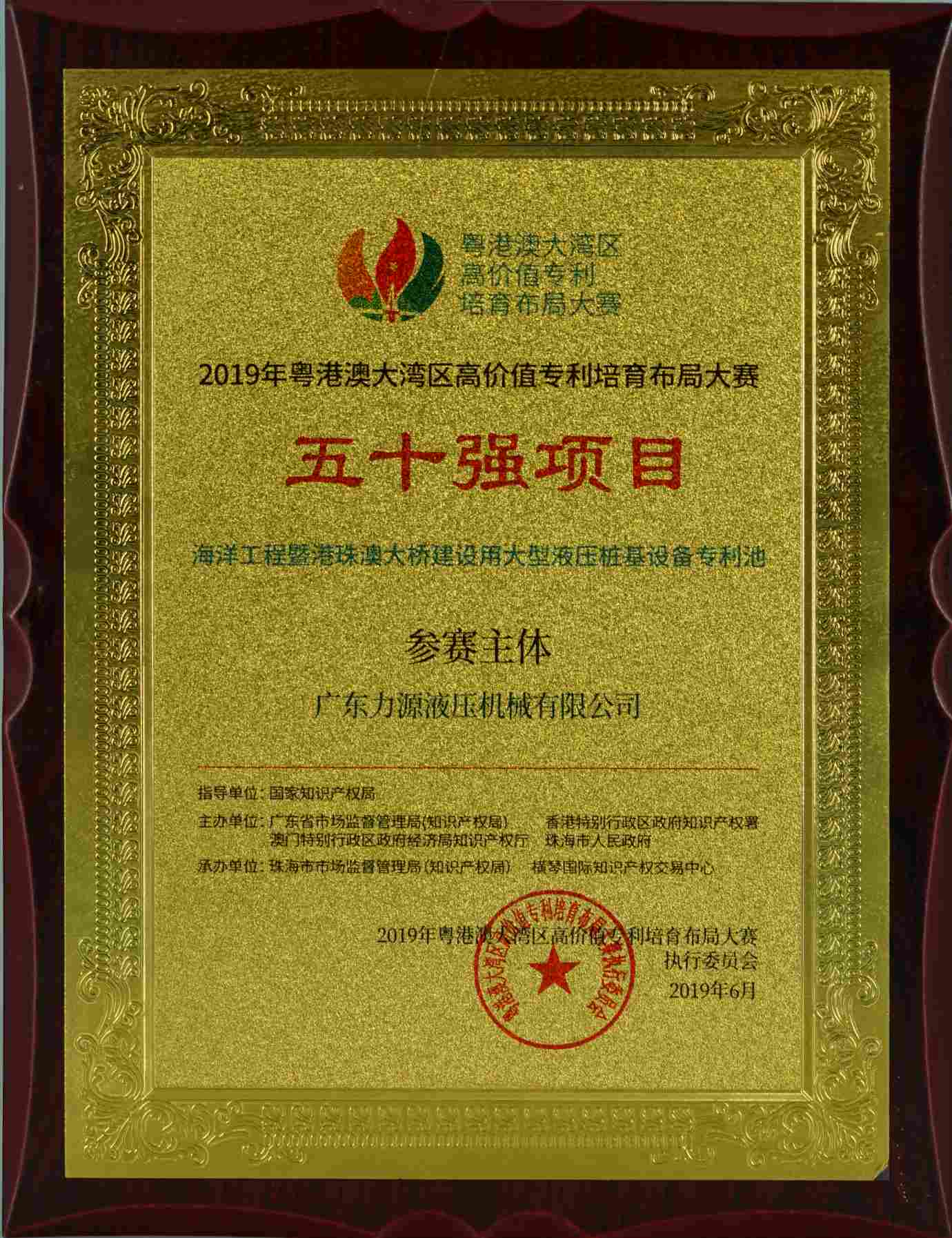Top 50 Projects of the High-Value Patent Cultivation and Layout Competition in the Guangdong-Hong Kong-Macao Greater Bay Area