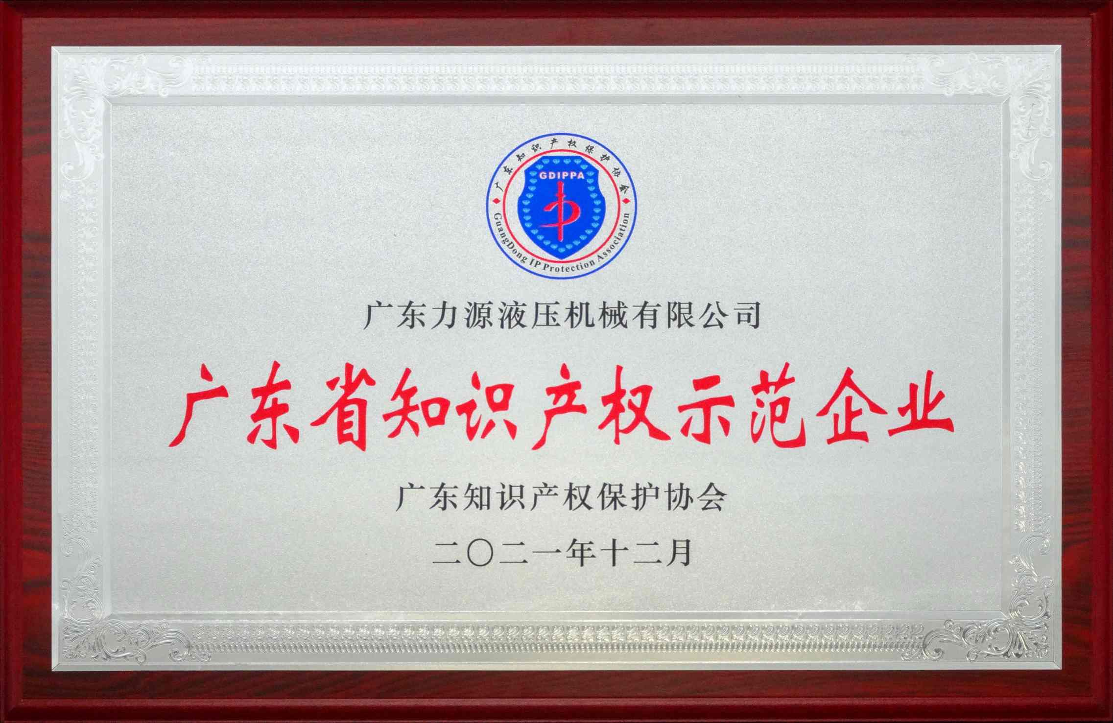 Guangdong Provincial Intellectual Property Model Enterprise