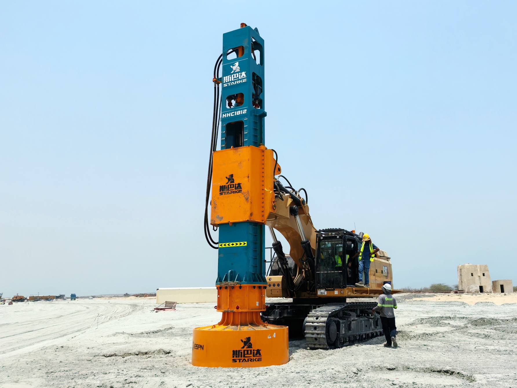  STARKE Next-Gen HHC1812 Rapid Impact Compactor Powers Dubai Artificial Island Construction