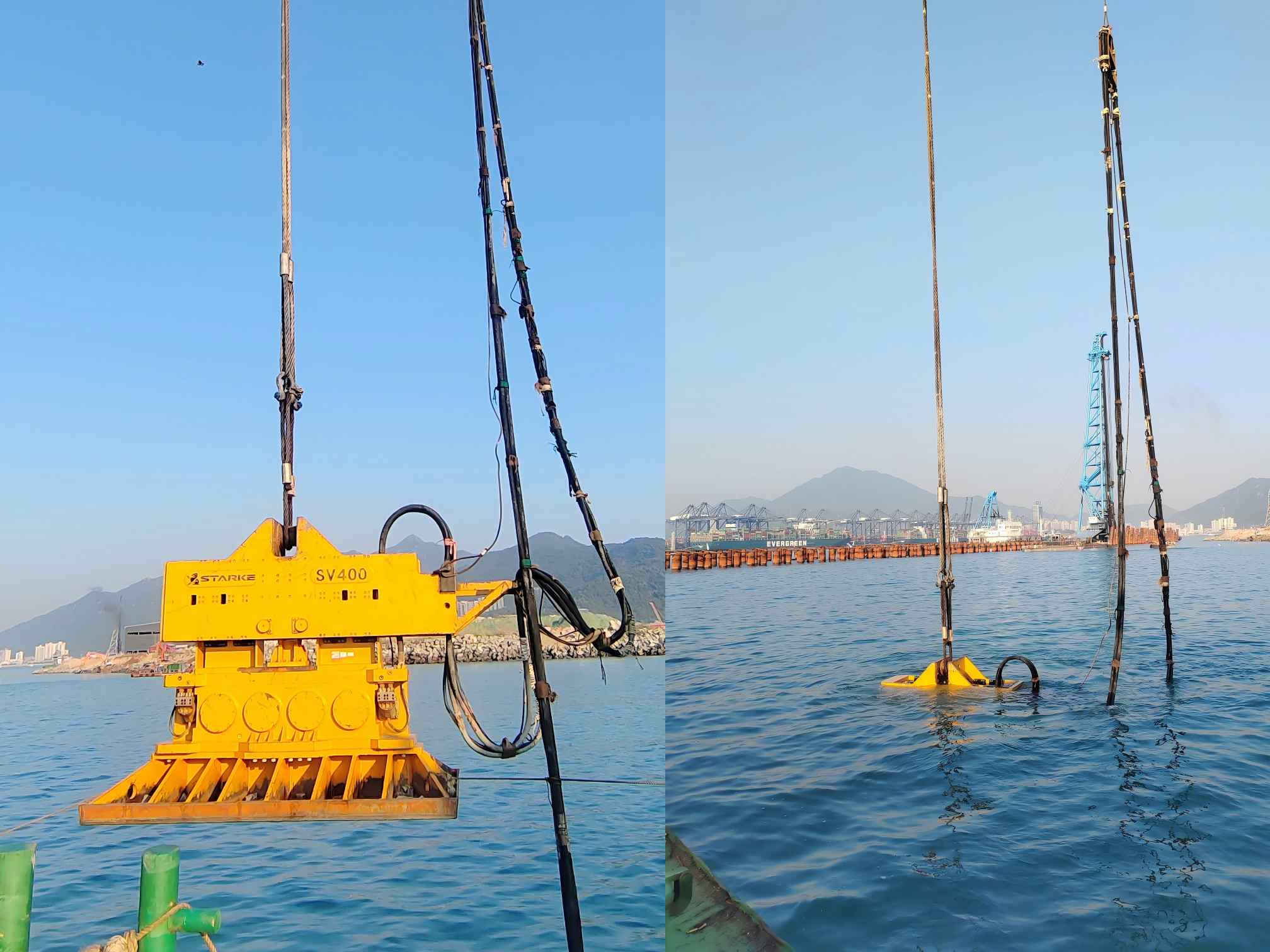 SV400 Underwater Compaction Hammer Debuts Successfully, Reaching 37m Depths for Shenzhen Port Expansion